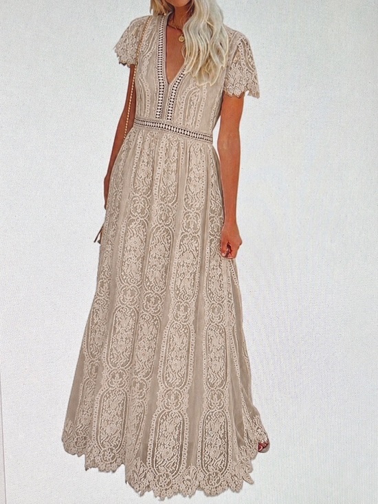 Merokeety Dresses & Skirts - Merokeety boho floral lace maxi dress. Size XL. NWT